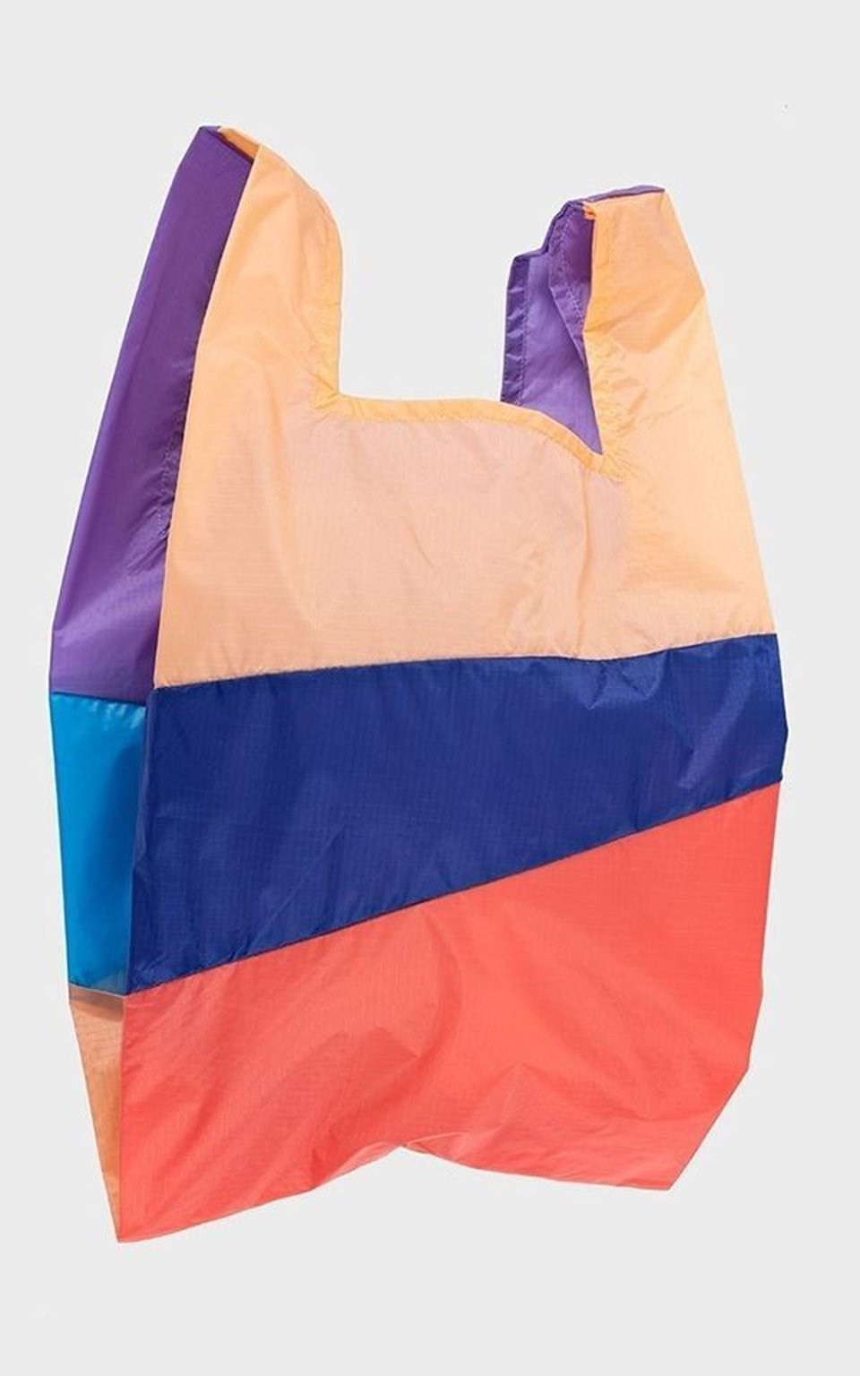 SUSAN BIJL Party Electric Blue エコバッグM Shopping Bag Party - Color: Party Electric Blue - Size: M | Peddler