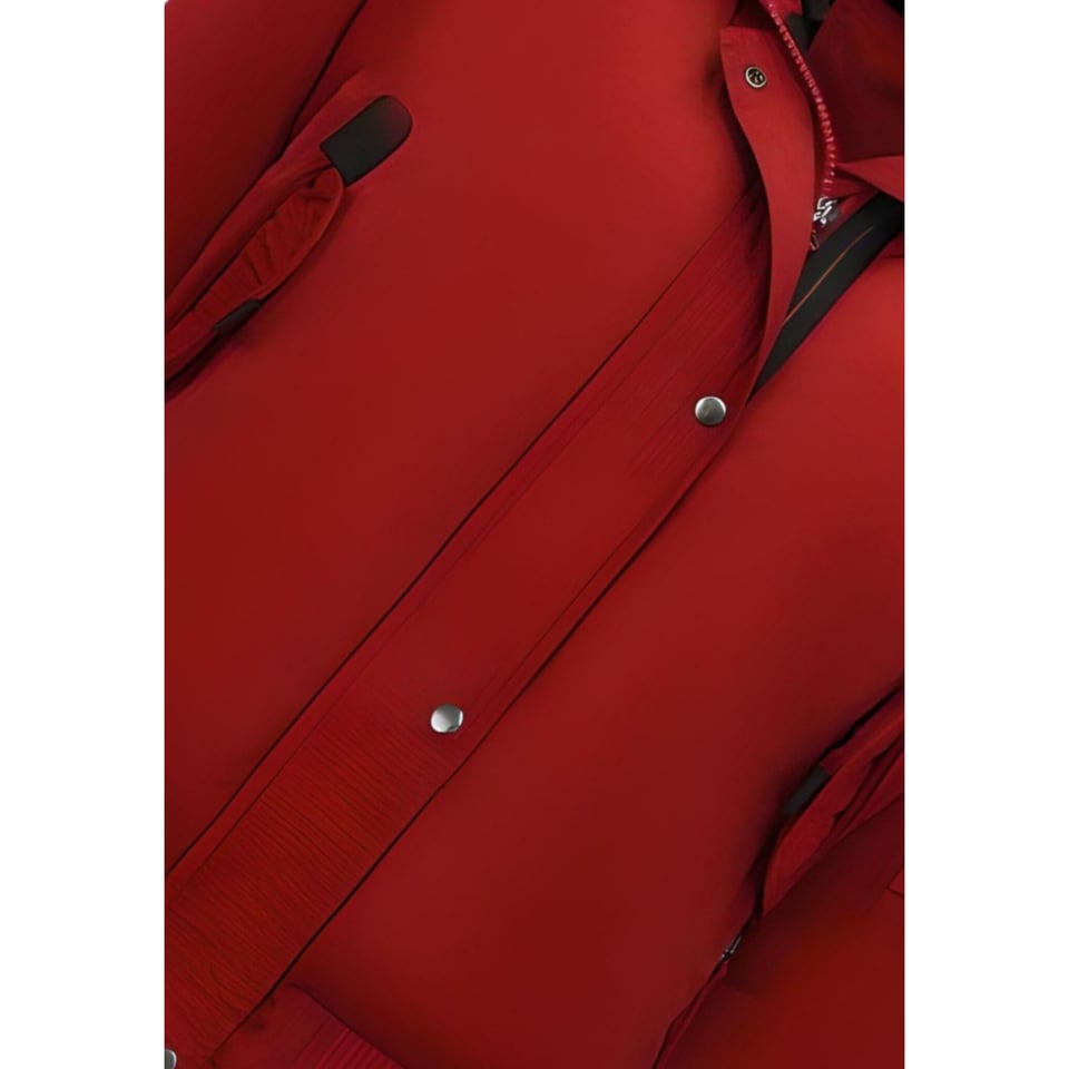 Gewatteerde Jas Kort Dames Met Capuchon - 8815 - Rood