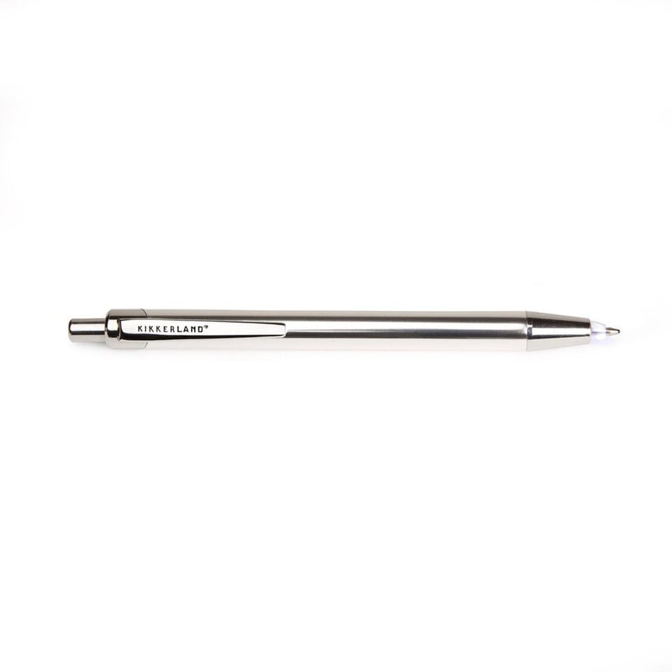 Flashlight Pen Refillable - Silver