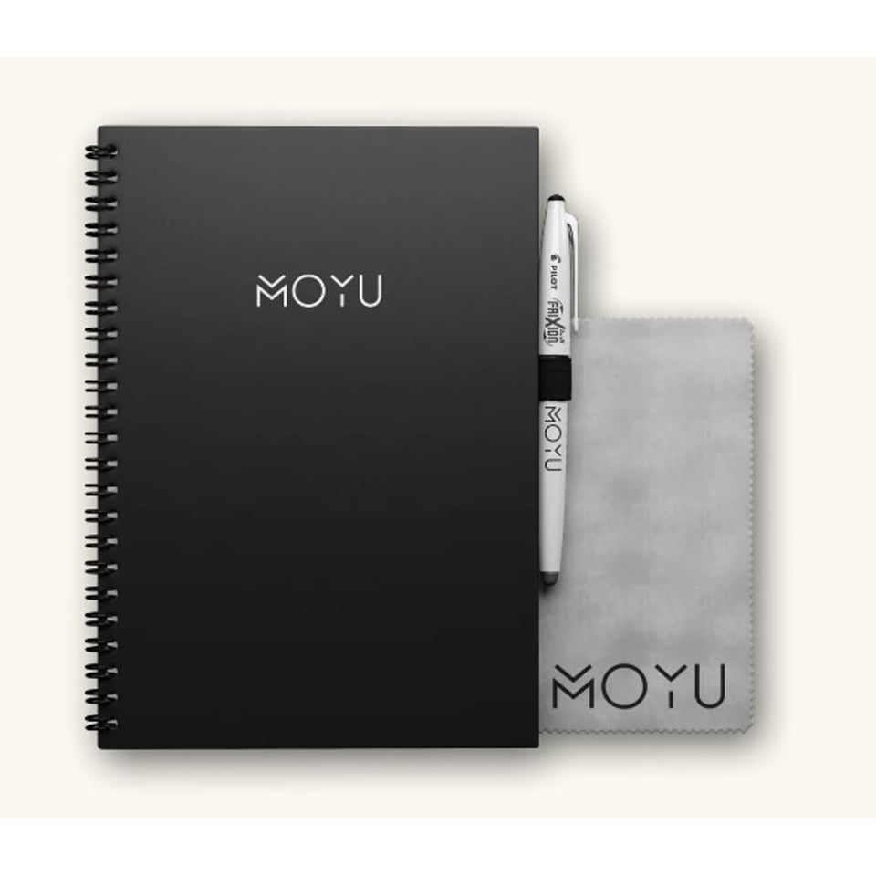 MOYU A5 Ringband Hardcover Buisiness Black Uitwisbaar Steenpapier