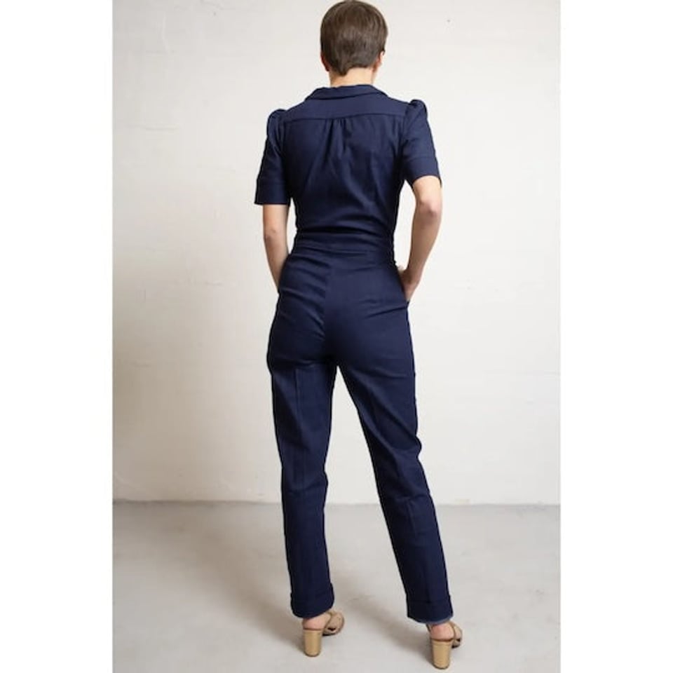 VERY CHERRY Classic Jumpsuit Delfino Dark Denim