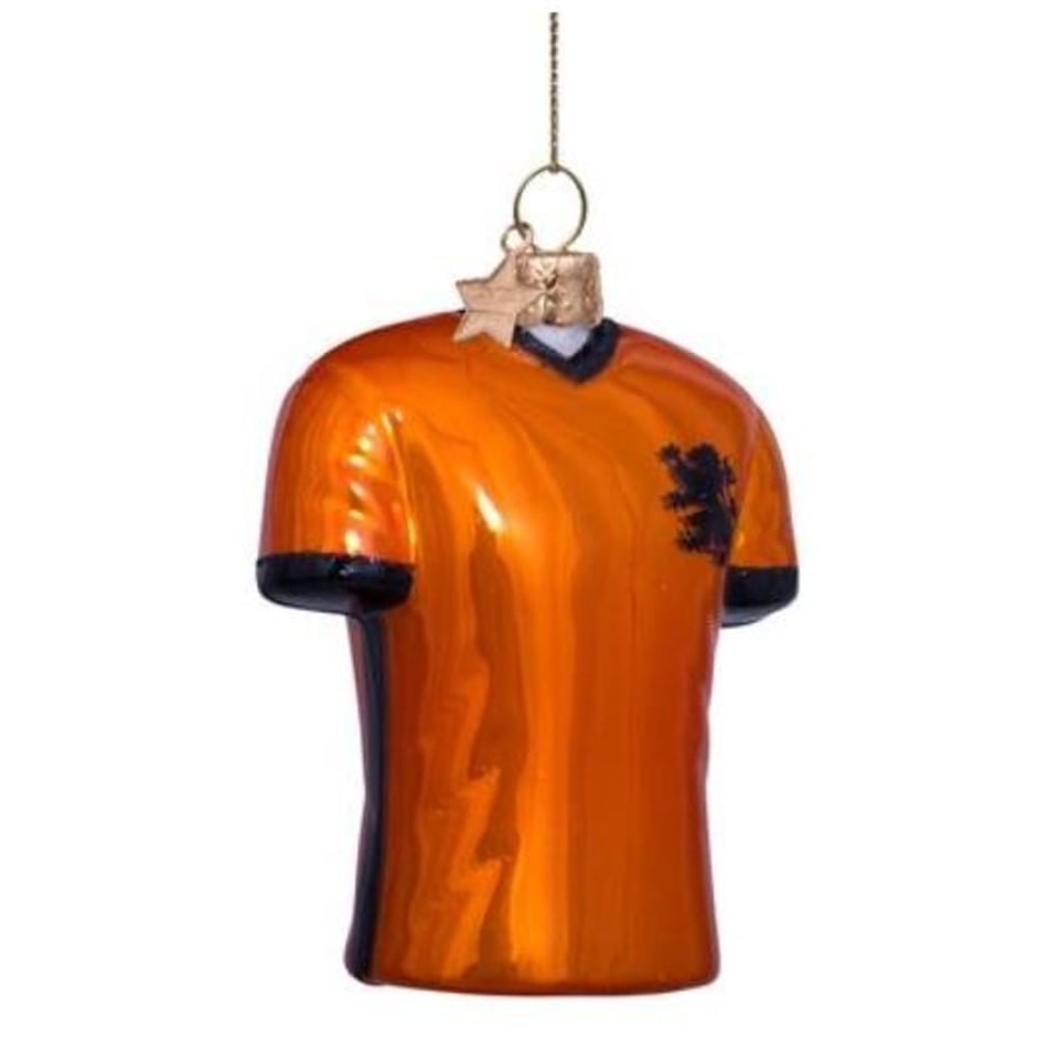 Kerstbal Voetbalshirt Oranje