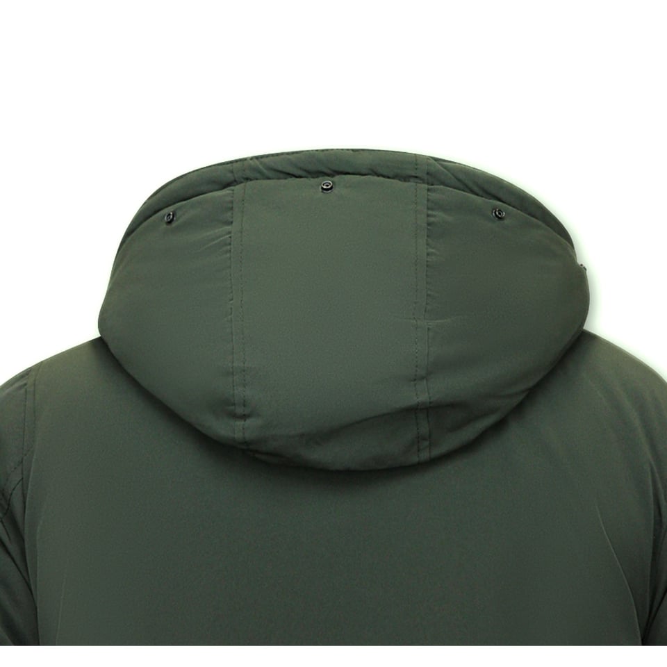 Lange Winterjas Heren Parka - 7101 - Groen