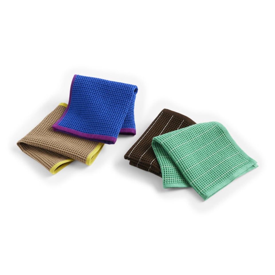 Vaatdoek Set 2 Canteen Blauw/beige
