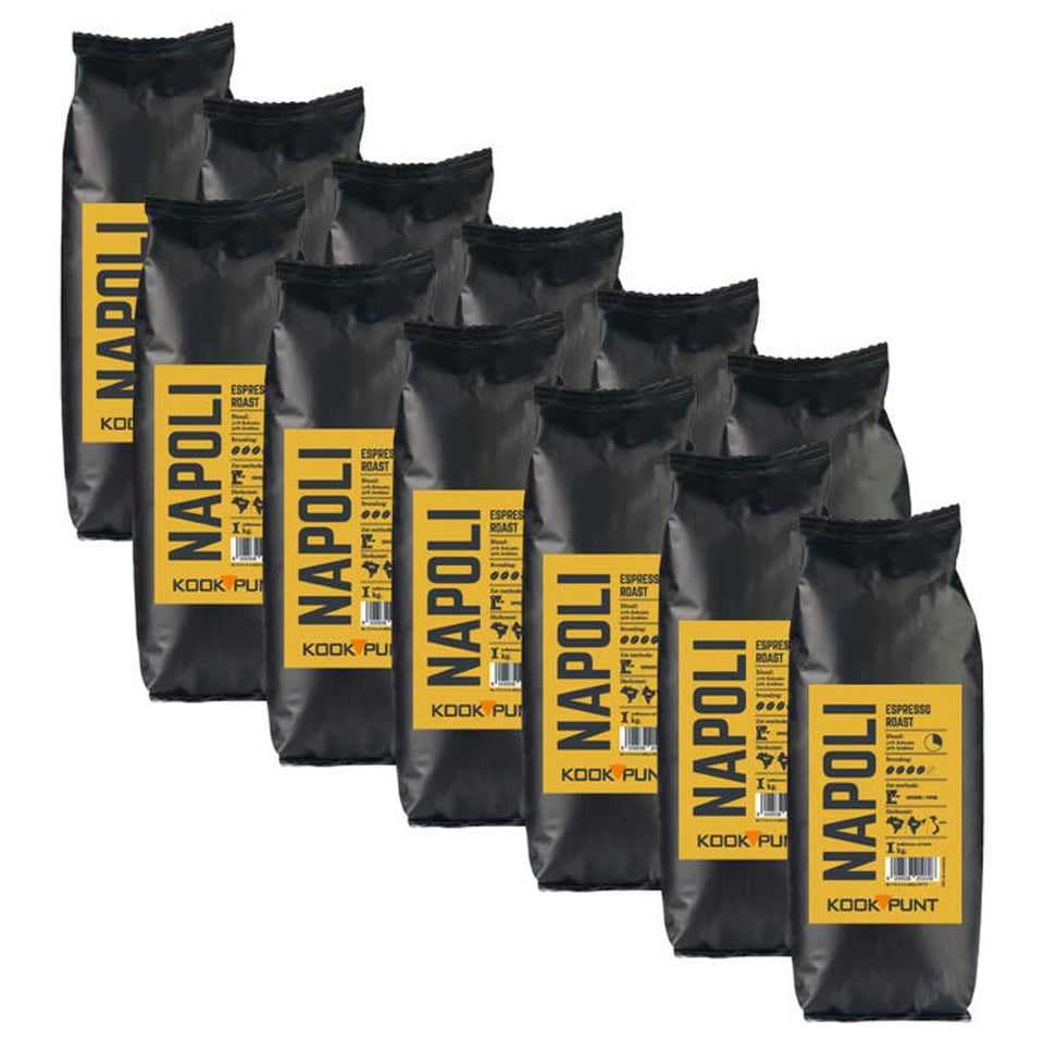 Kookpunt Napoli Koffiebonen, 12kg
