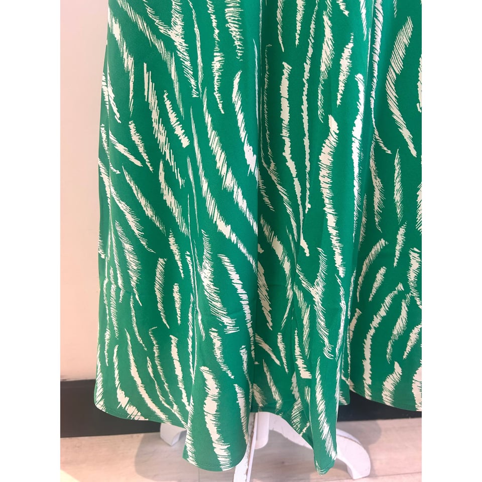 Bright green printed Skirt 