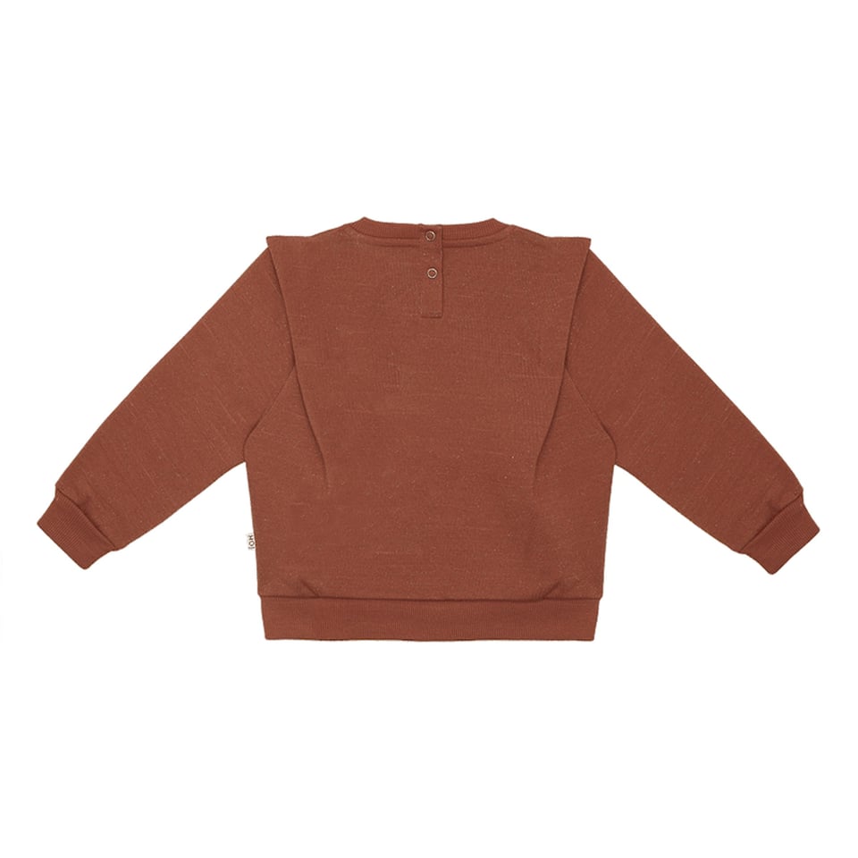 House of Jamie Shoulder Sweater Terra Rust