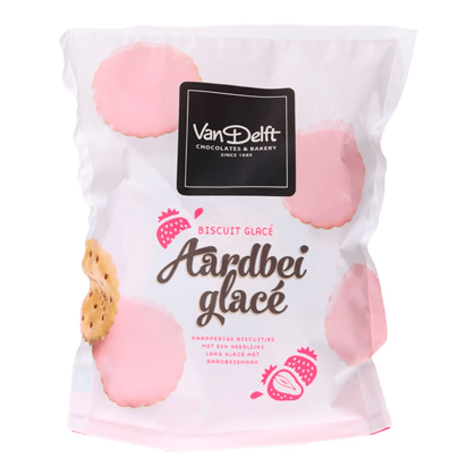 Van Delft Biscuits Glace Aardbei