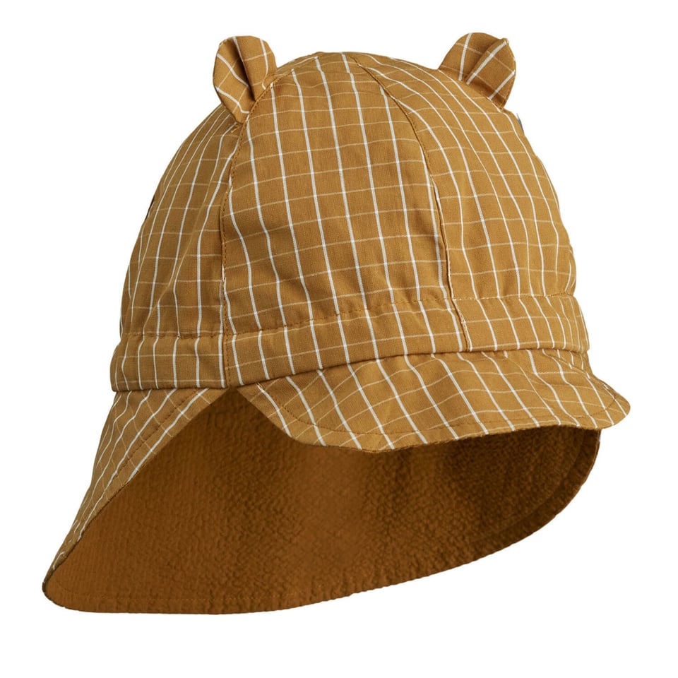 LIEWOOD Grom Reversible Seersucker Baby Sunhat 