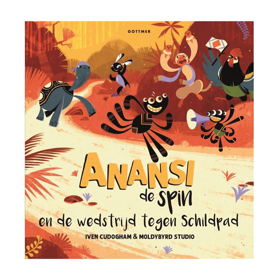 Anansi De Spin en De Wedstrijd Tegen Schildpad - Iven Cudogham