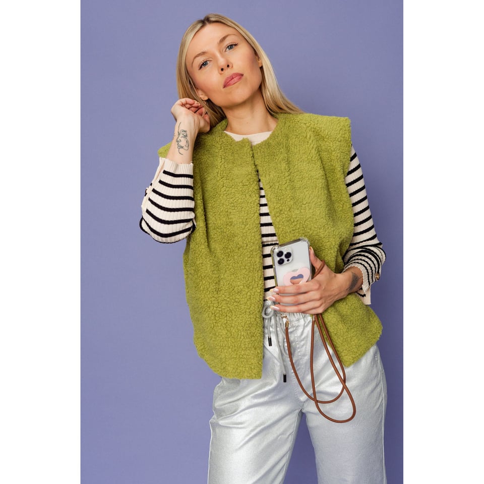 Zilveren metallic broek