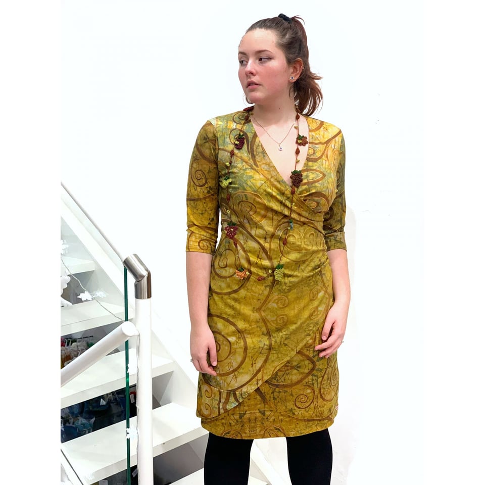 Klimt Kiss Wrap Dress