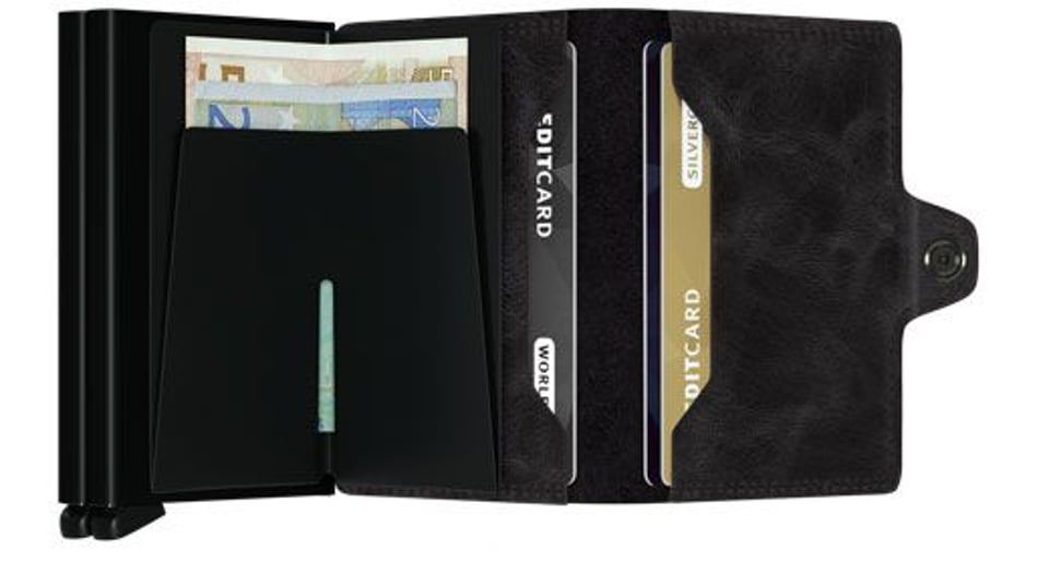 SECRID Vintage Twinwallet Zwart