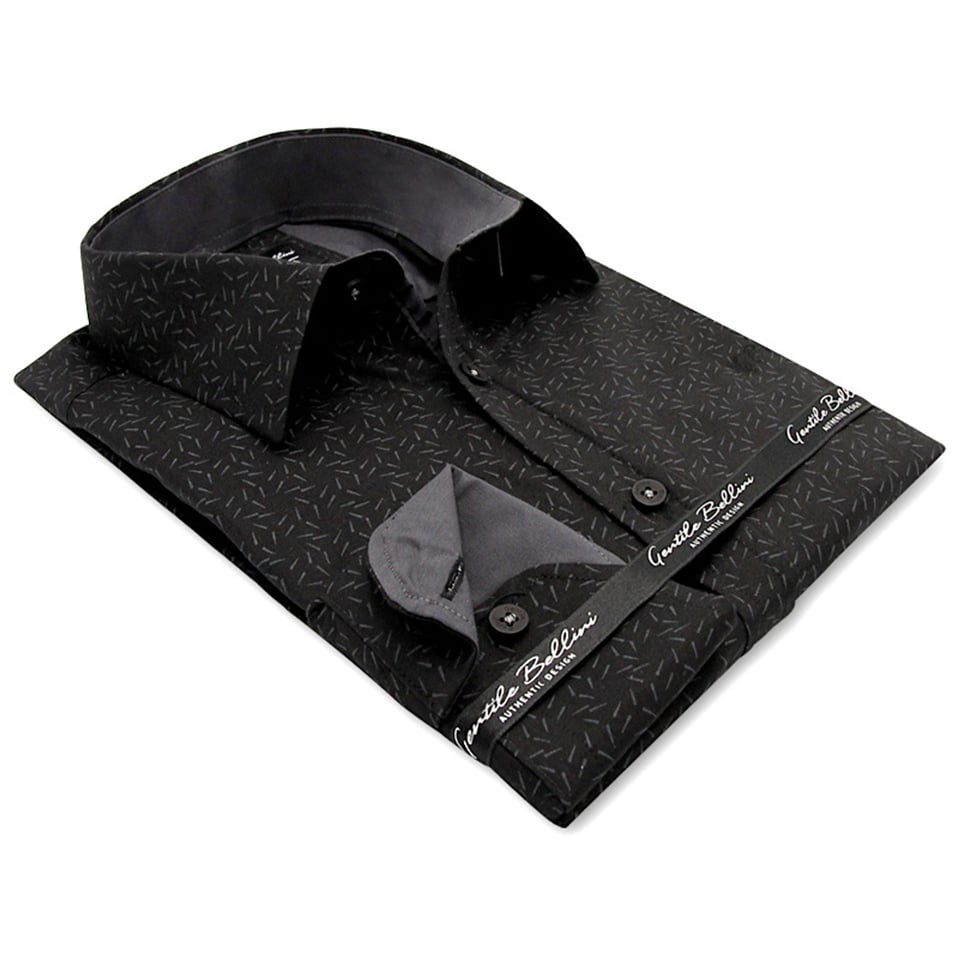 Zakelijke Overhemden Heren - Slim Fit - 3097 - Zwart