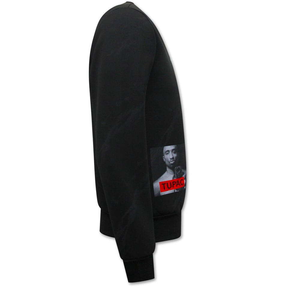 Tupac Heren Sweater - Zwart