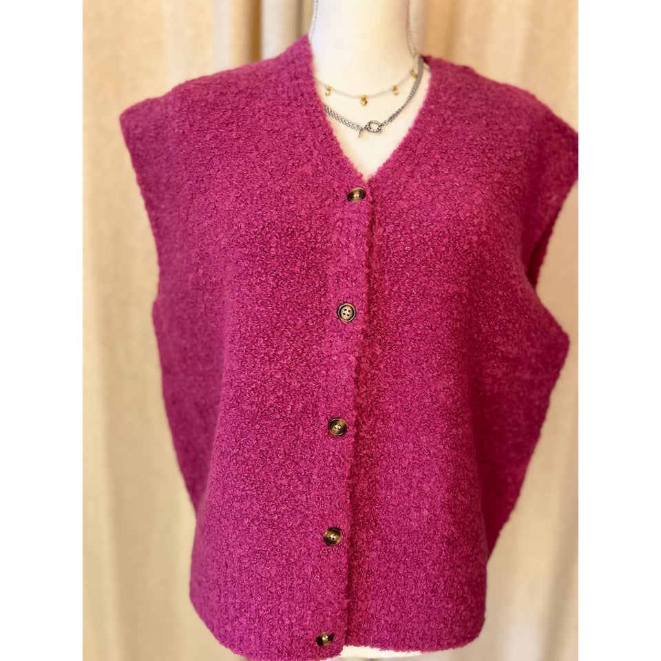 Azurro Italian Gilet - Magenta roze - onesize