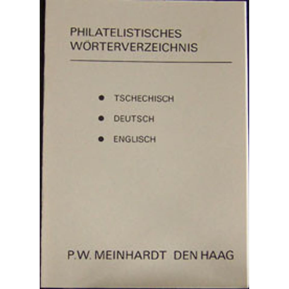 Filatelistisch Woordenboek Tsjechisch/Duits/Engels