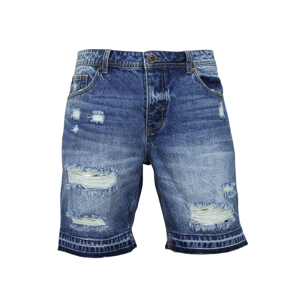 Korte Spijkerbroek Mannen - Shorts Heren Sale - J965 - Blauw