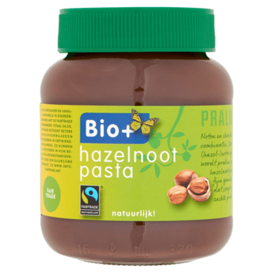 Bio+ Hazelnootpasta Fairtrade