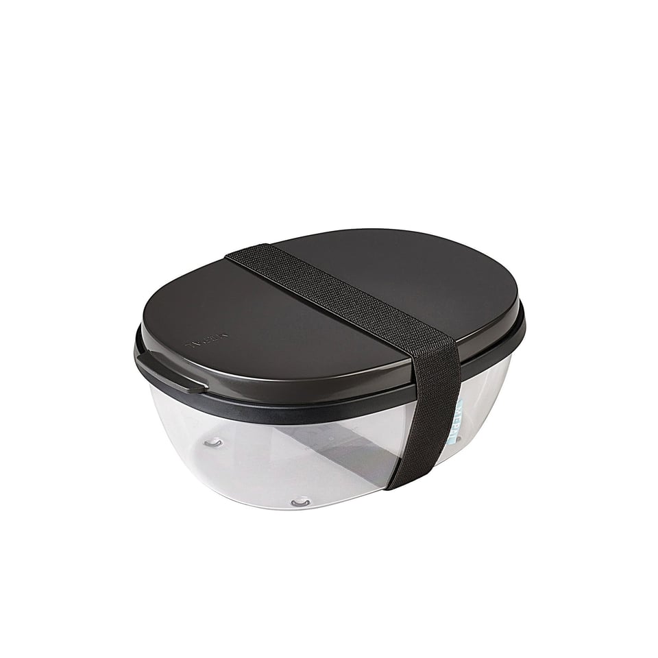 MEPAL Saladbox Ellipse Nordic Zwart