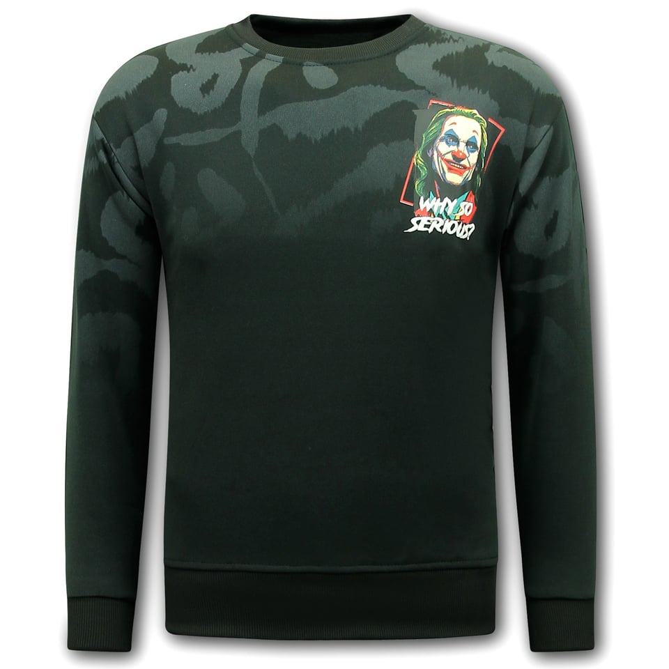 Truien Heren Volwassenen - Heren Sweater Joker - Zwart