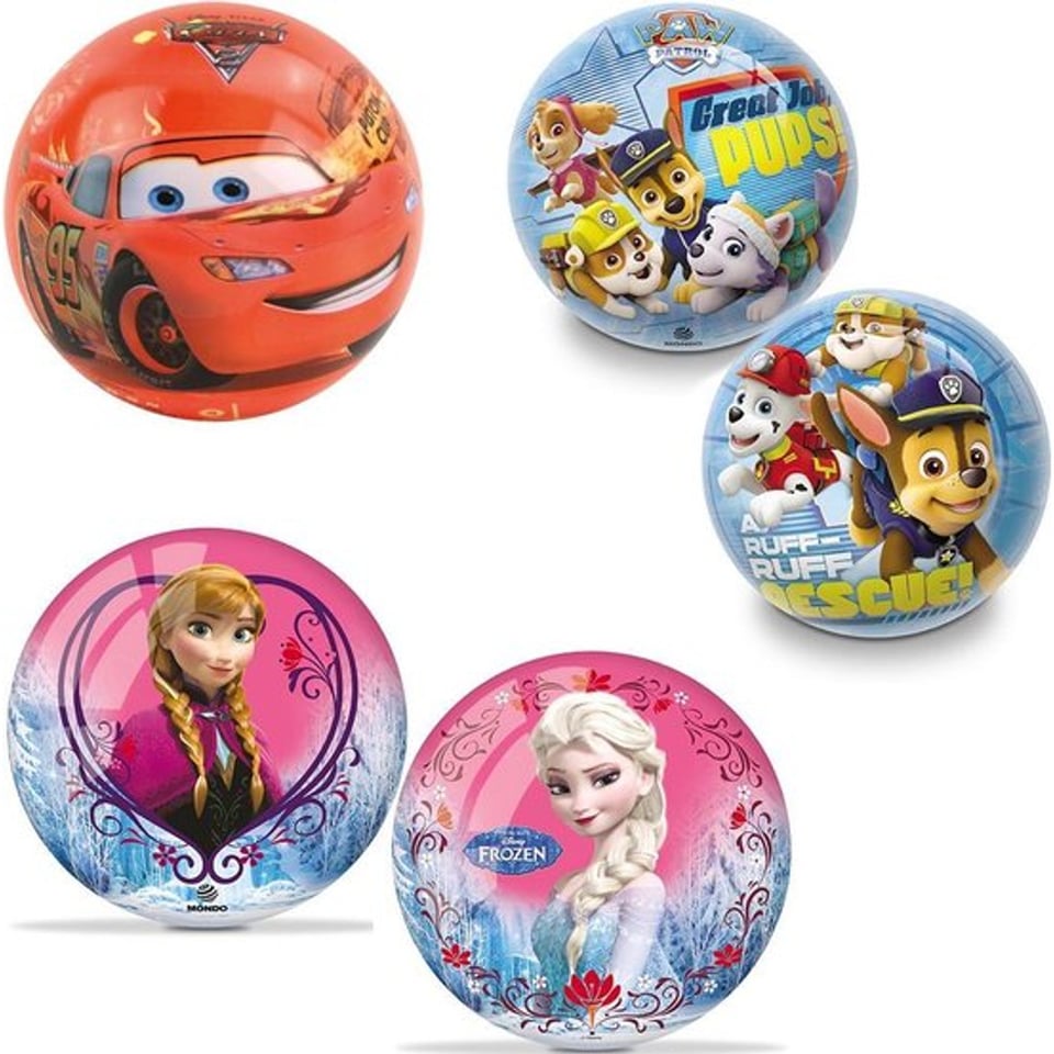 Ballenset Cars, Frozen, Paw Patrol 10 Stuks Assorti