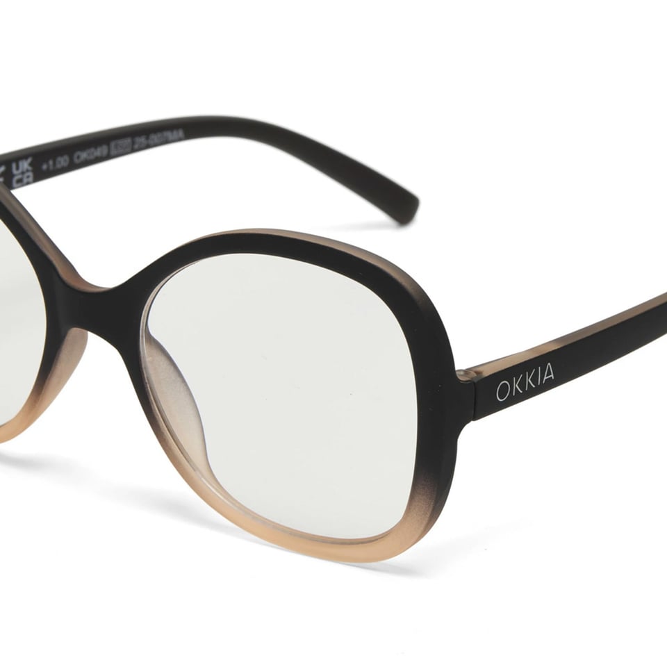 Leesbril VERONA Butterfly Black Pink OK049BP
