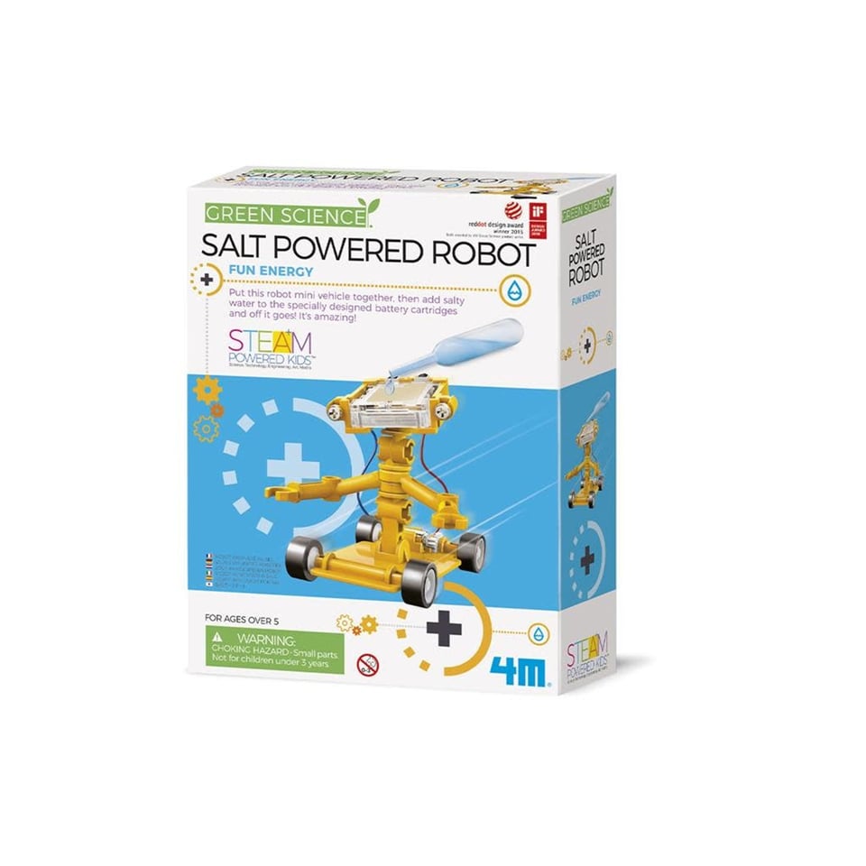 4M Kidzlabs Green Science Salt Water Power Robot 8+