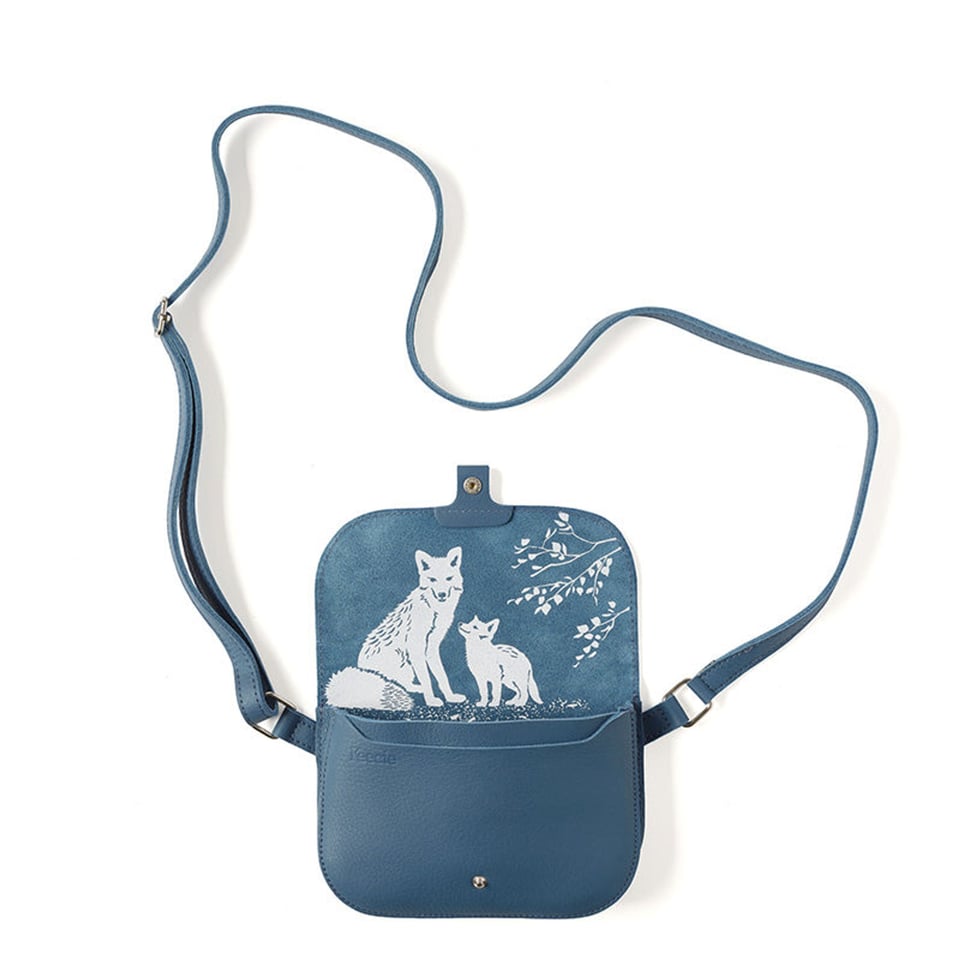 Keecie Tas Little Fox, Faded Blue