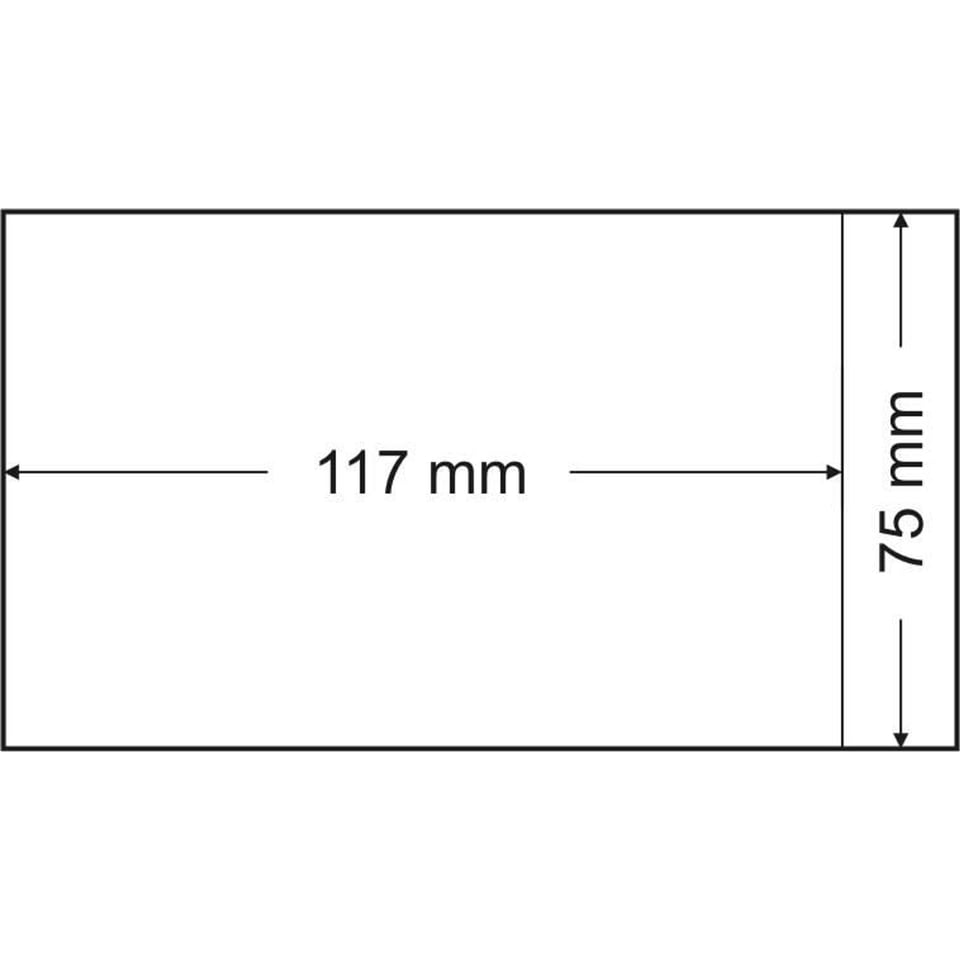 Pergamijnzakjes 75 X 117 Mm - 500 Stuks