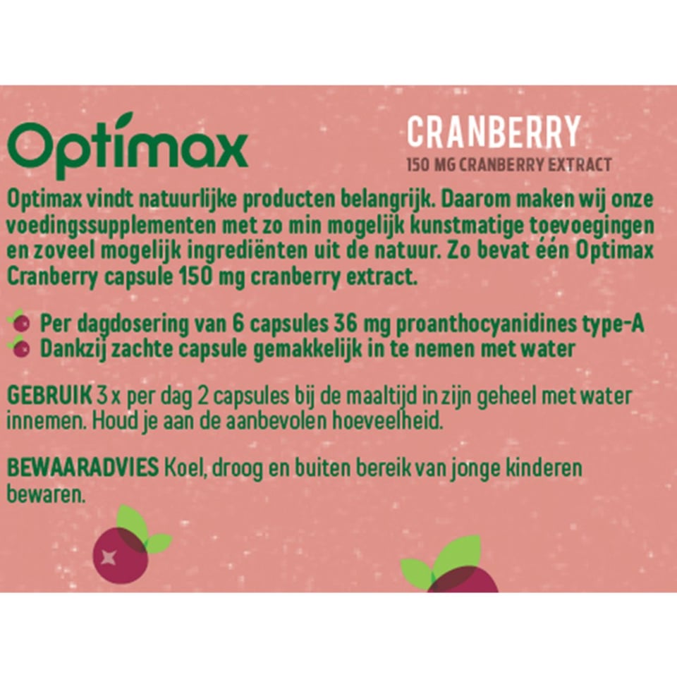 Optimax Cranberry 150 Caps