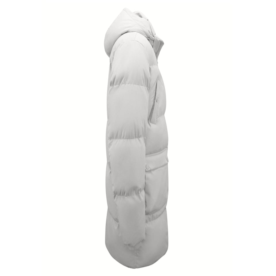 Lang Gewatteerde Puffer Parka Heren Jas Met Afritsbare Capuchon