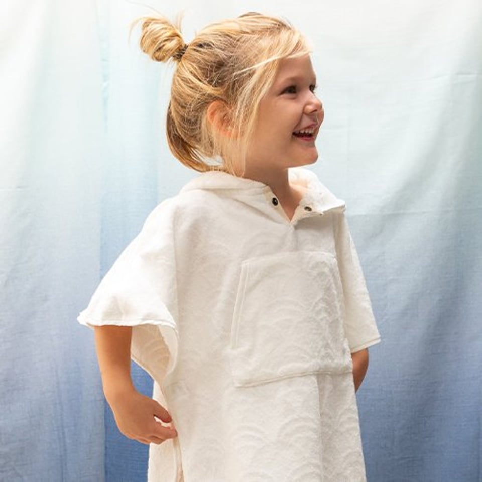 Peuter Poncho biokatoen - met logo mogelijk