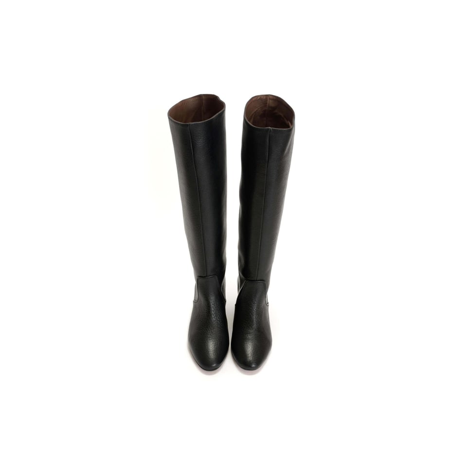 Anonymous Copenhagen Henriette 60 Grained Leather Boots - Black