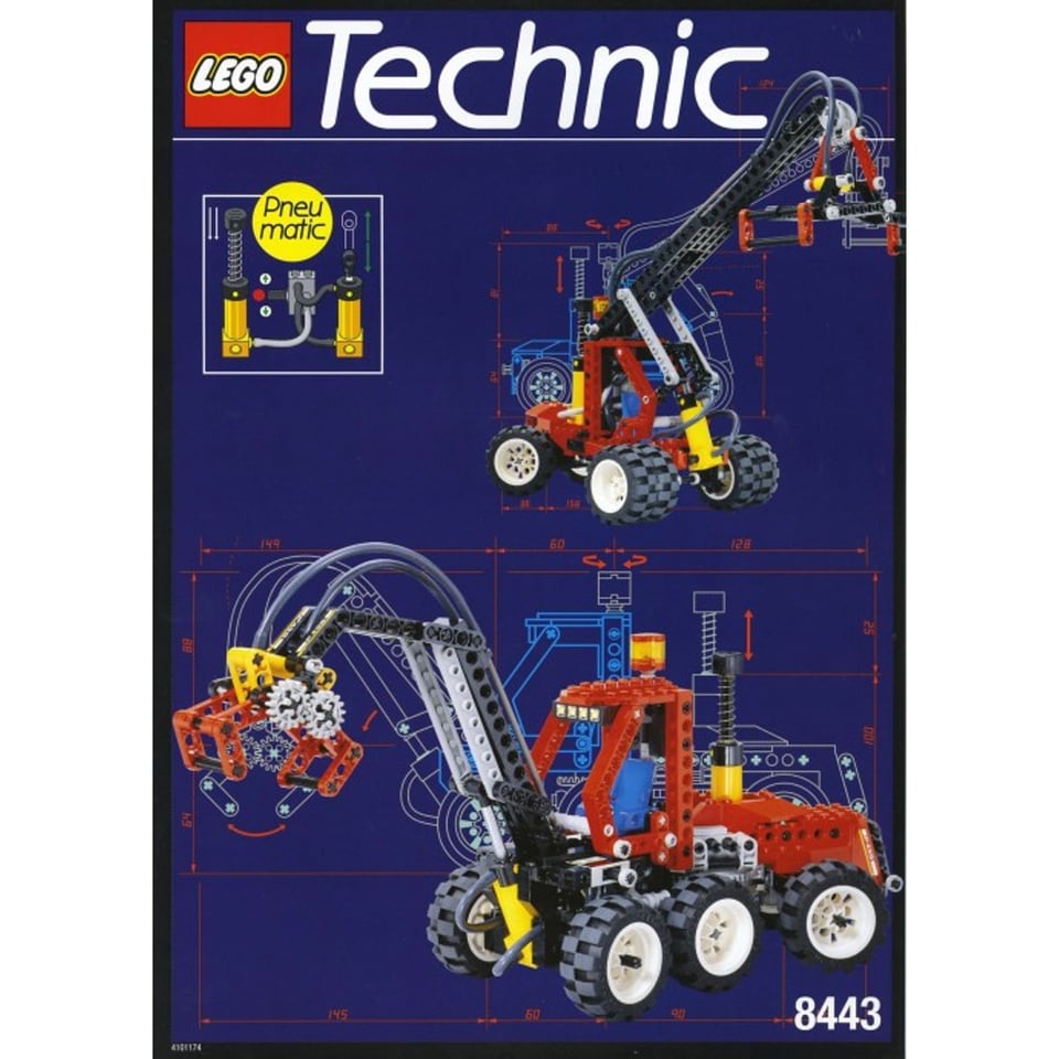 Refurbished LEGO - 8443 Pneumatic Log Loader