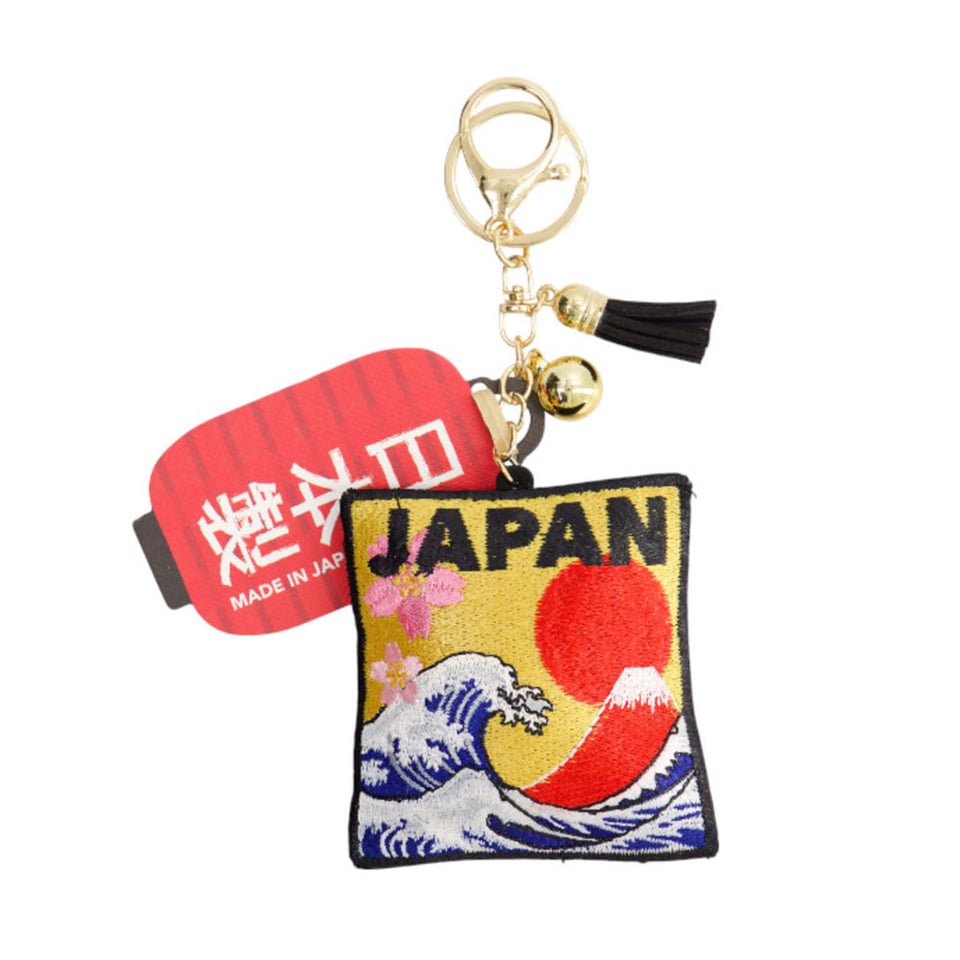 Sleutelhangers Japanse Graphics Patch 15cm Geborduurd 7 Designs