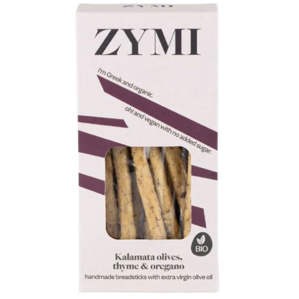 Kalamata, Olives & Oregano Handmade BIO Breadsticks - ZYMI (140g)