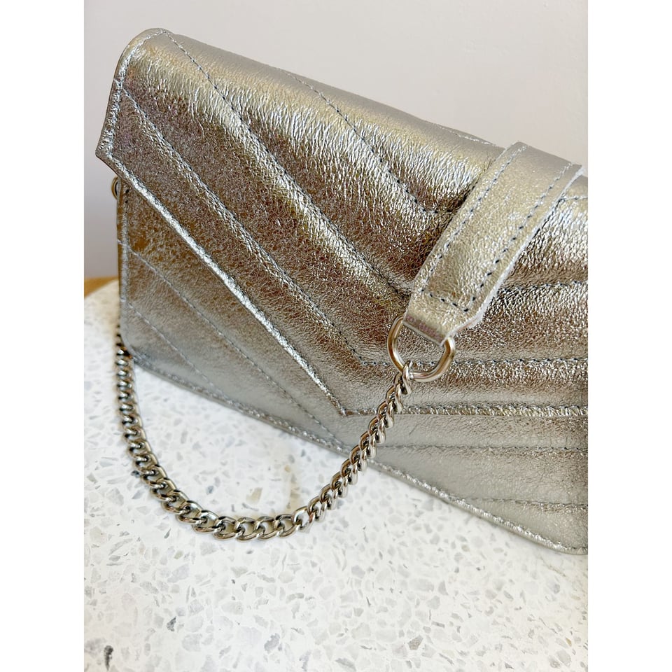 Lauri Crossbody Clutch Evening bag - Silver - OneSize