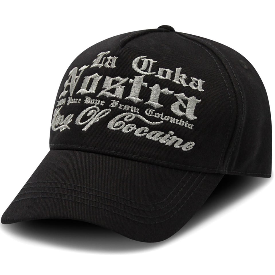 Baseball Cap Heren - King of Cocaine - Zwart - One Size