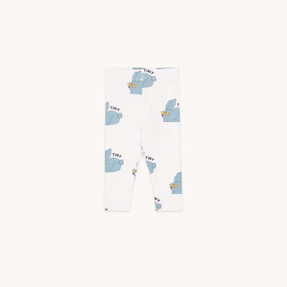 Tiny Cottons Rabbits Baby Pant Light Cream Heather