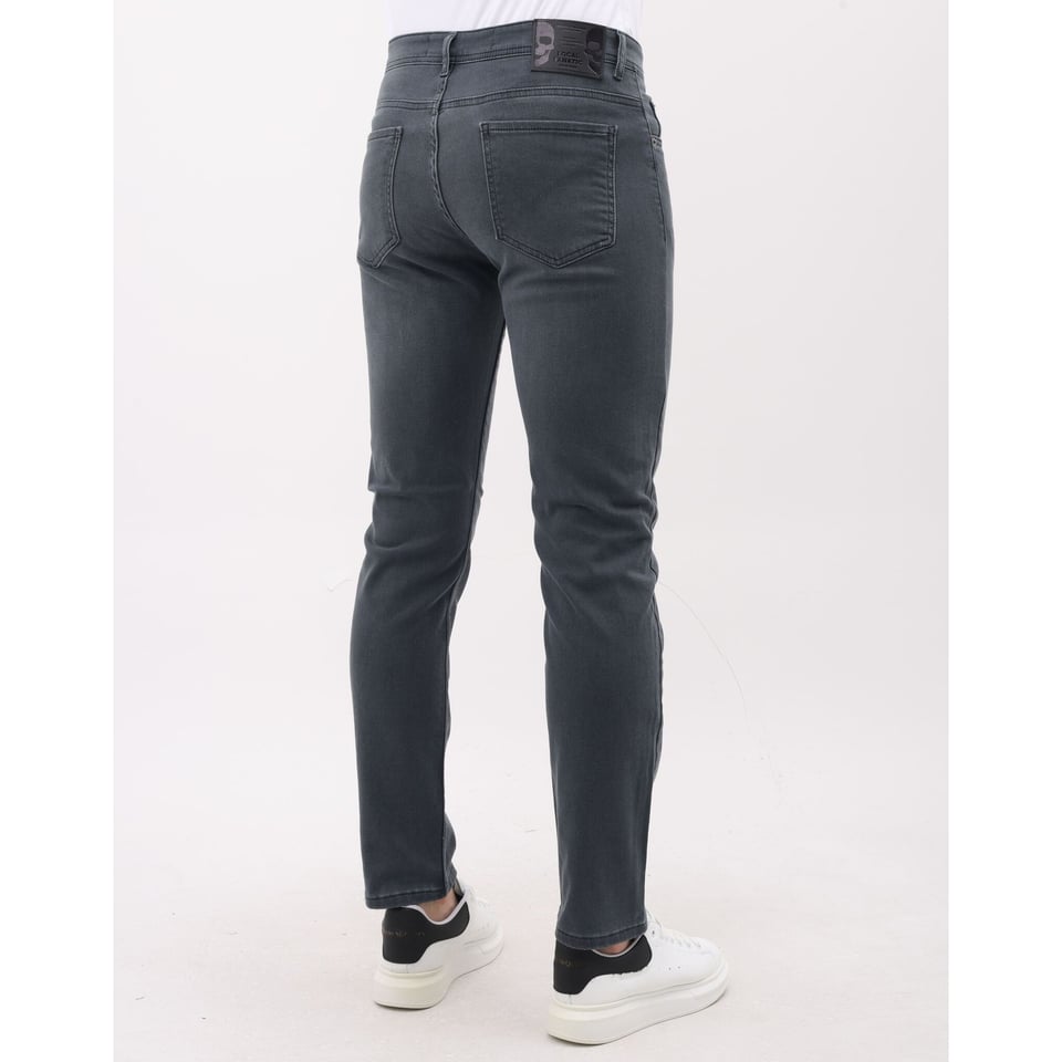 Spijkerbroek Heren Volwassenen - Regular Fit - Stretch Jeans Heren - MM-R-10 - Grijs