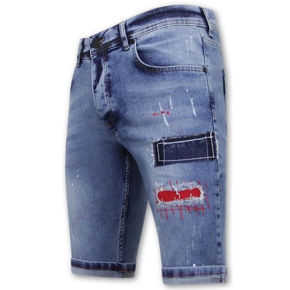 Exclusieve Korte Broek Heren Spijker - 1042 - Blauw