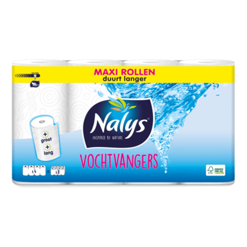 NALYS Vochtvangers Keukenpapier Dubbele Rol