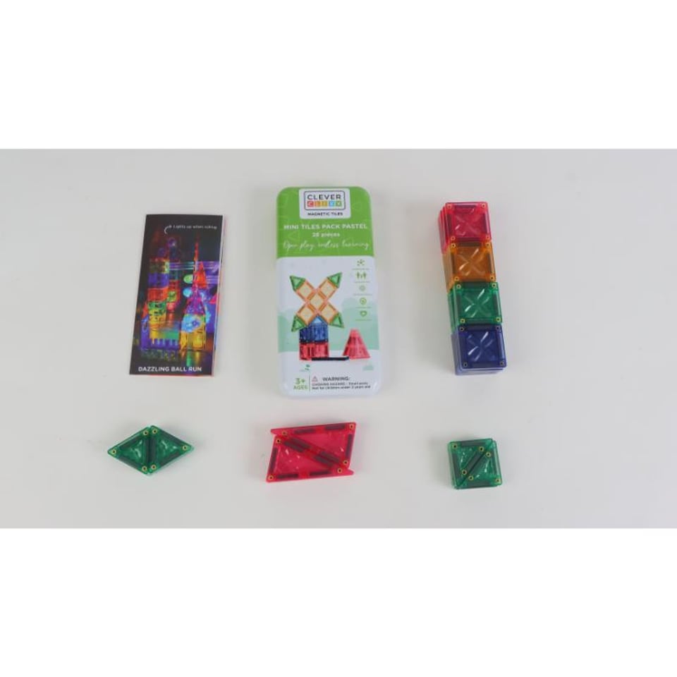 Cleverclixx Mini Tiles Pack Pastel 28 Stuks