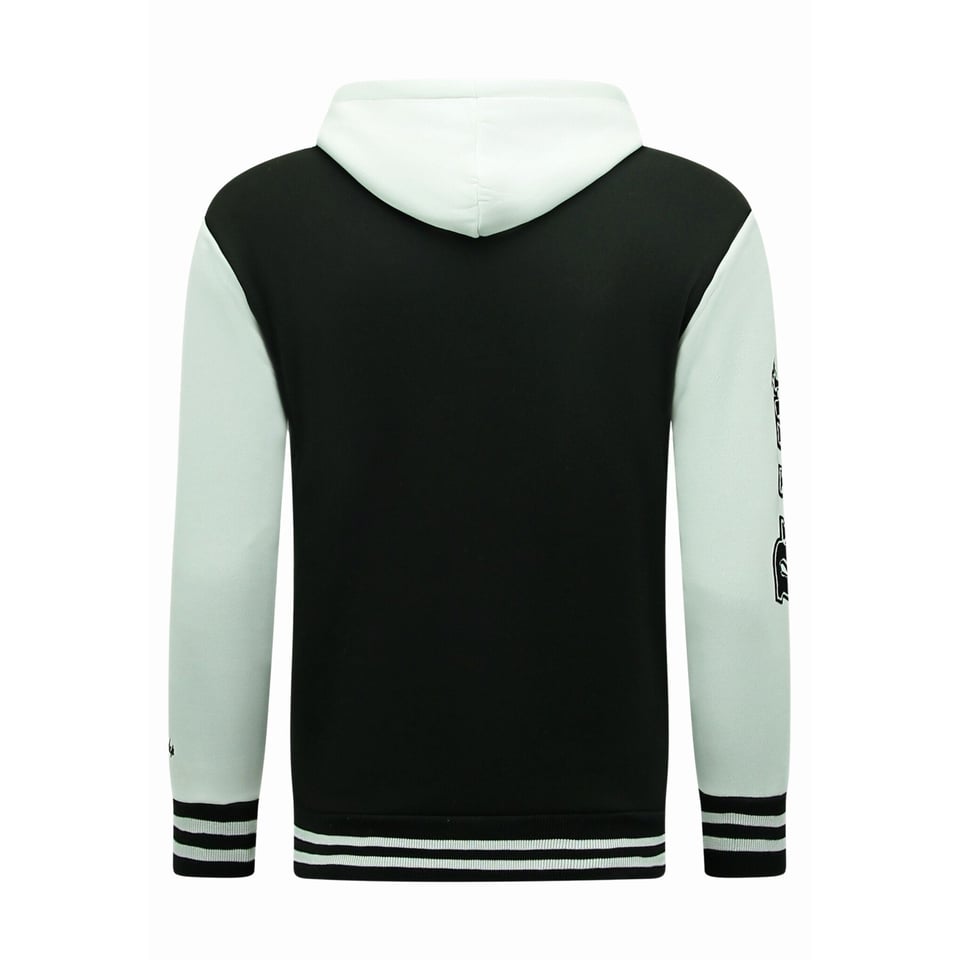 Varsity Vest Met Capuchon - 905 - Zwart