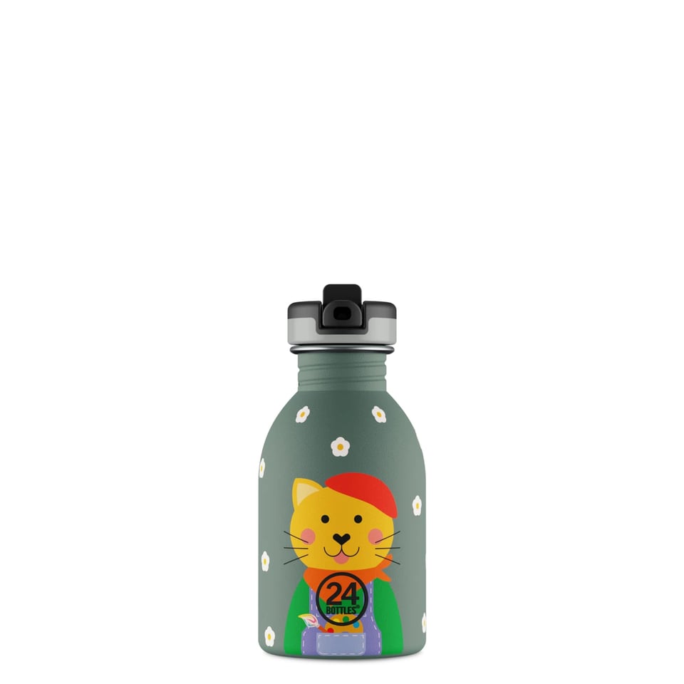 24 Bottles Urban Bottle Kids 250ml Smart Cat