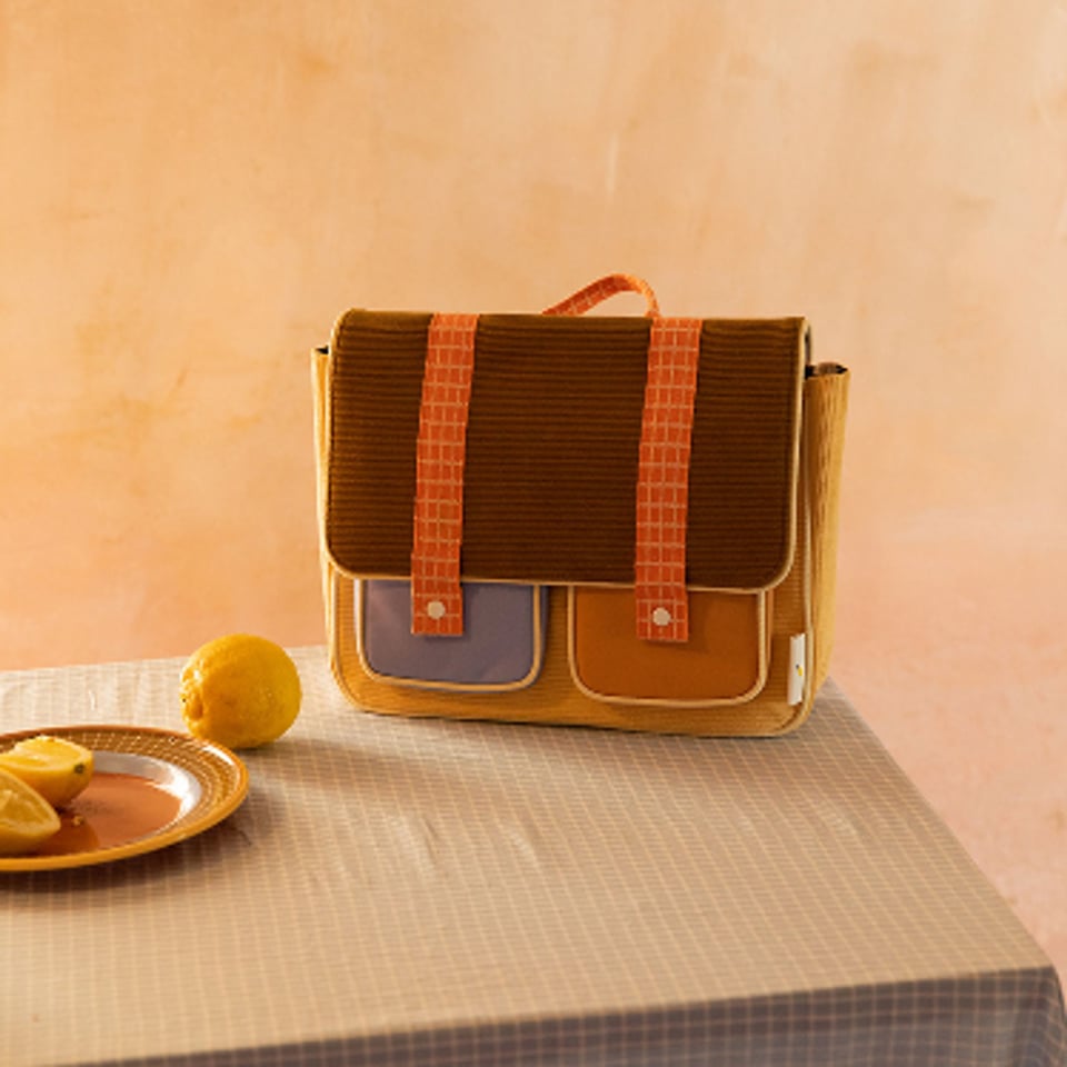 Sticky Lemon School Bag Farmhouse Corduroy Pear Jam