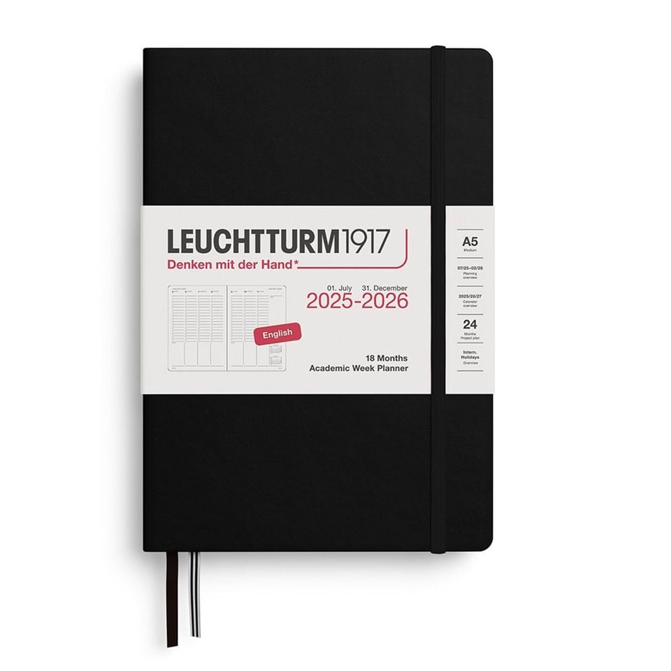 Leuchtturm 18 months diary hardcover large 2025-2026