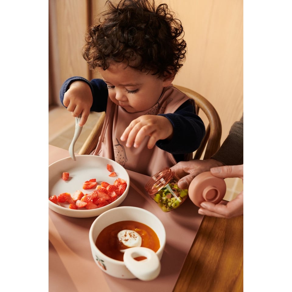 Liewood Dominique Baby Food Tritan Boxes 4-Pack Peach / Sea Shell