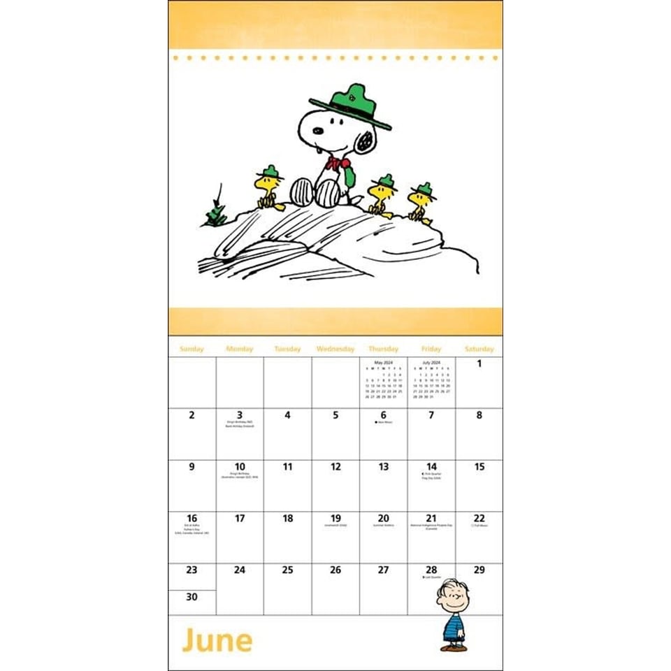 Peanuts 2024 Calendar 2024 Kalender Peddler